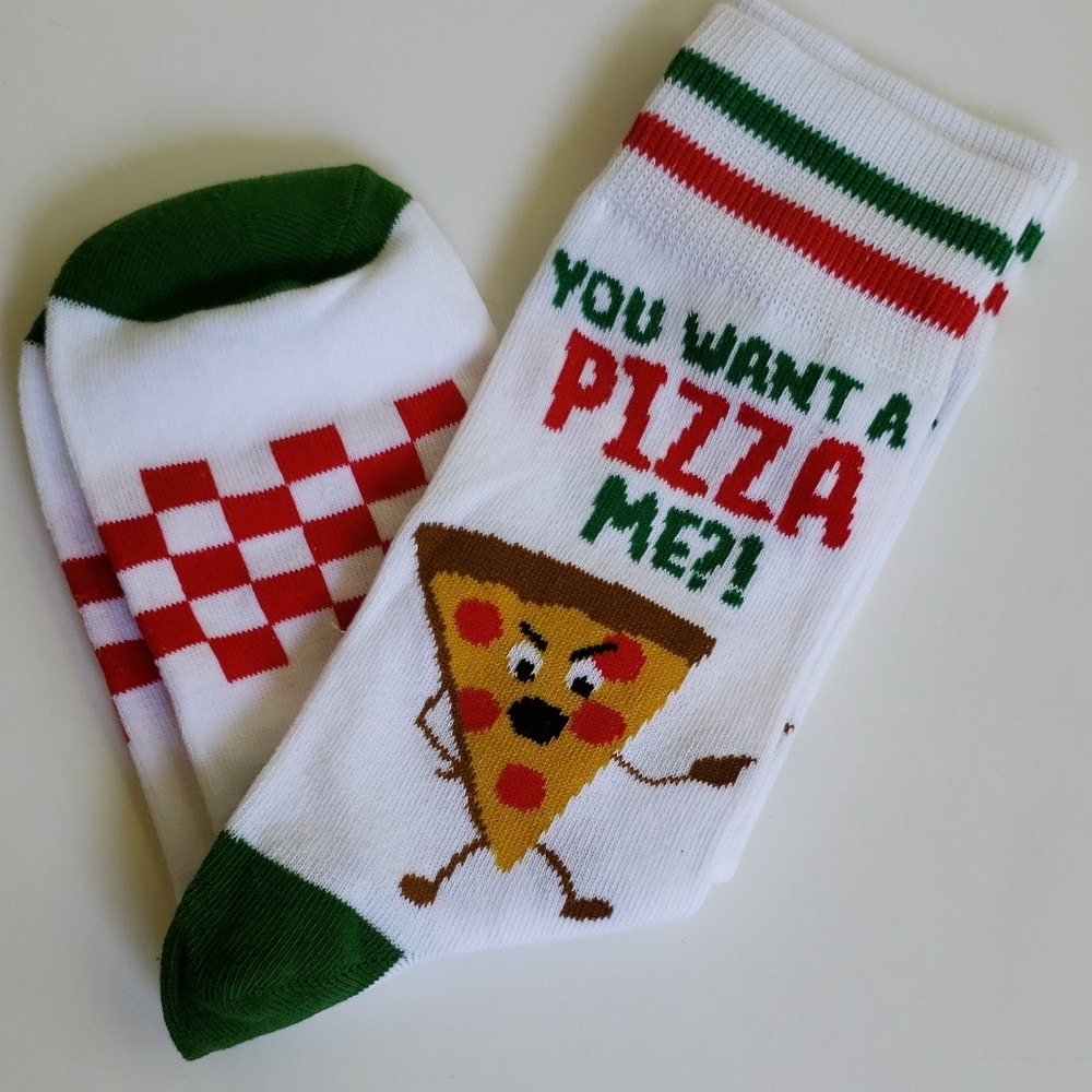 Laugh Track Pizza Socks